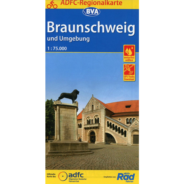  ADFC-Regionalkarte Braunschweig und Umgebung 1:75.000 - Fahrradkarte