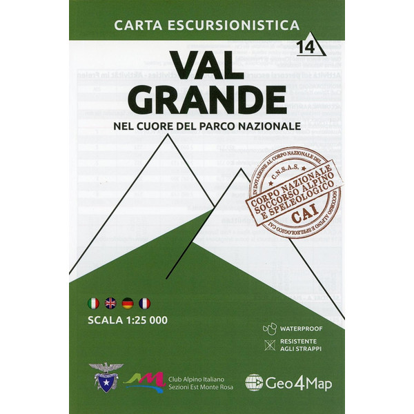 Val Grande 1 : 25.000 Wanderkarte Geo4Map s.r.l.