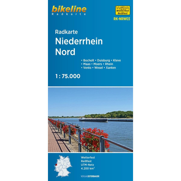Radkarte Niederrhein Nord (RK-NRW03) Fahrradkarte ESTERBAUER GMBH