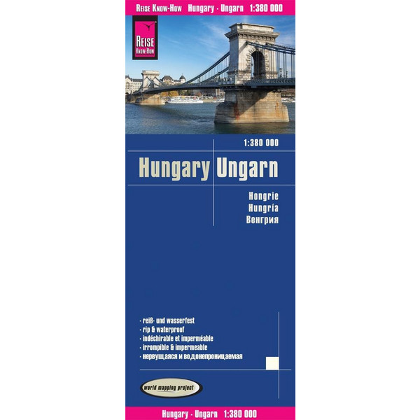  Reise Know-How Landkarte Ungarn / Hungary (1:380.000) - Straßenkarte