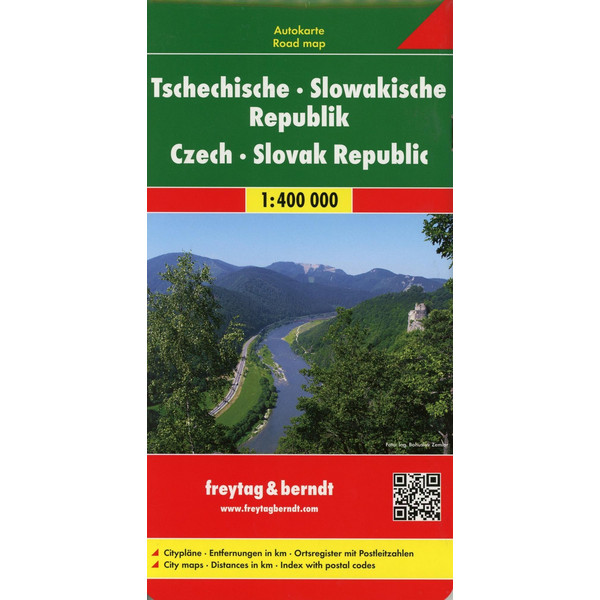  Tschechische Republik / Slowakische Republik  1 : 400 000. Autokarte - Straßenkarte