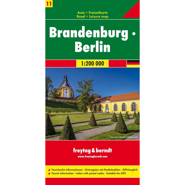  BRANDENBURG - BERLIN, AUTOKARTE 1:200.000