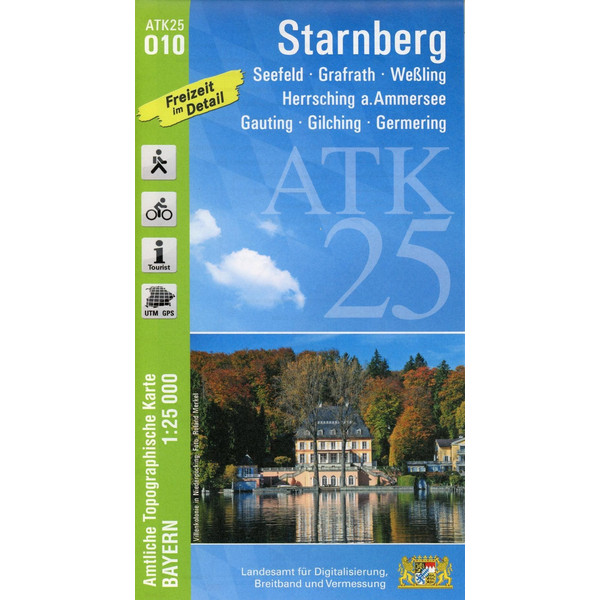  ATK25-O10 Starnberg (Amtliche Topographische Karte 1:25000) - Wanderkarte