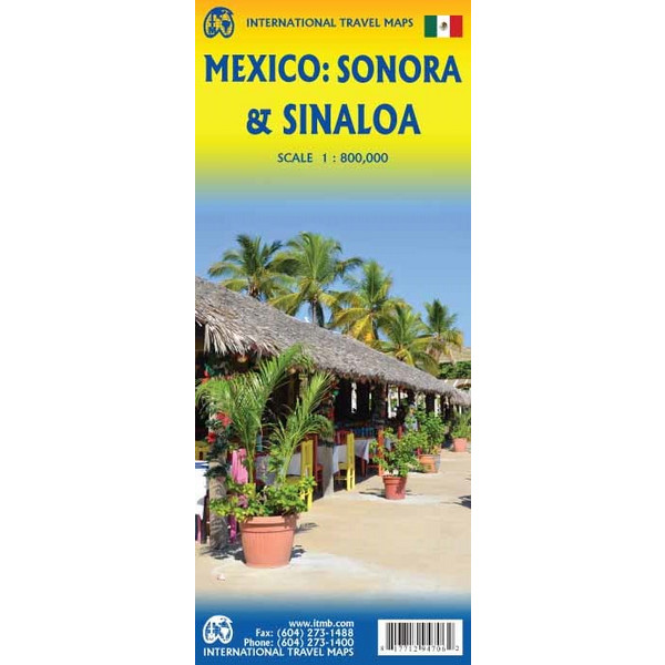 ITM Map Mexico: Sonora & Sinaloa 1:800 000 Karte INTERNATIONAL TRAVEL MAPS