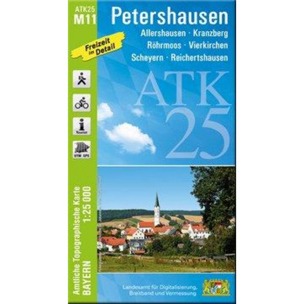  Petershausen 1 : 25 000 - Wanderkarte