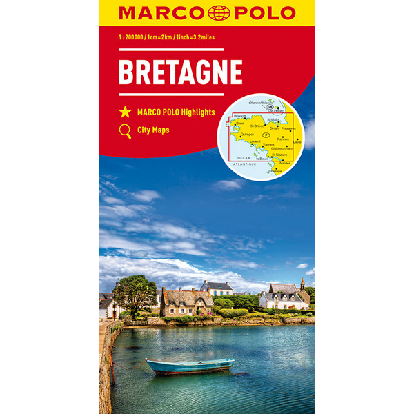  MARCO POLO Karte Bretagne 1:200 000 - Straßenkarte