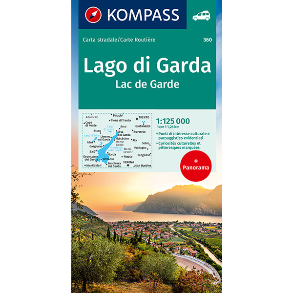  Gardasee - Lago di Garda 1:25 000 - Straßenkarte