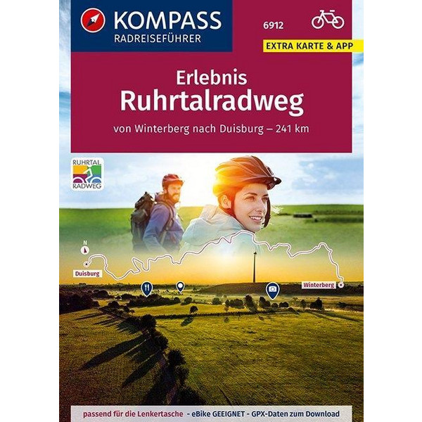  KOMPASS RadReiseFührer Erlebnis Ruhrtalradweg - Radwanderführer