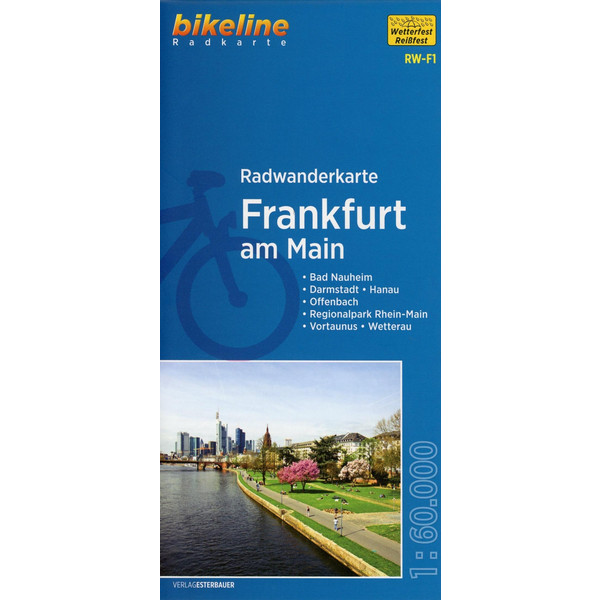 Radwanderkarte Frankfurt am Main 1 : 60 000 Fahrradkarte ESTERBAUER GMBH