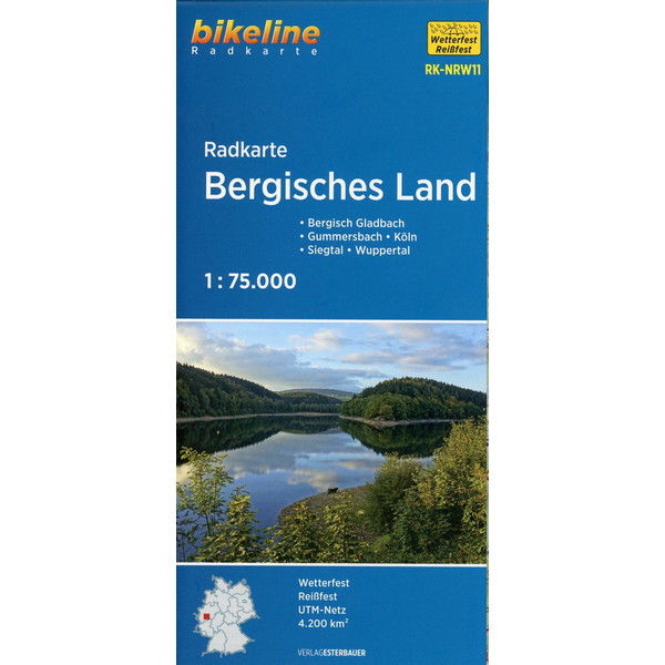 Radkarte Bergisches Land (RK-NRW11) Fahrradkarte ESTERBAUER GMBH