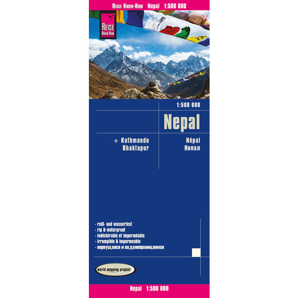  REISE KNOW-HOW LANDKARTE NEPAL 1:500.000 - Wanderkarte