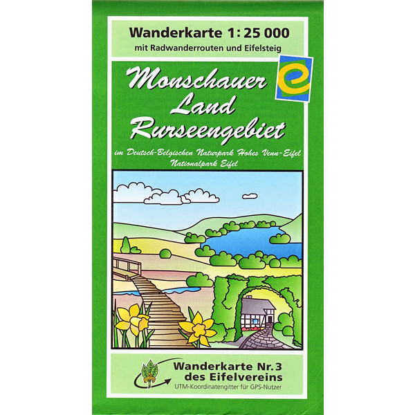 MONSCHAUER LAND - RURSEENGEBIET 1 : 25 000 - Wanderkarte