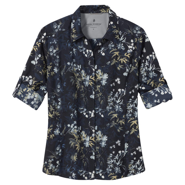  EXPEDITION II PRINT 3/4 SLEEVE Damen - Outdoor Bluse