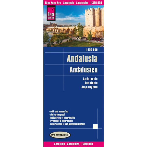 REISE KNOW-HOW LANDKARTE ANDALUSIEN / ANDALUSIA (1:350.000) Straßenkarte REISE KNOW-HOW RUMP GMBH