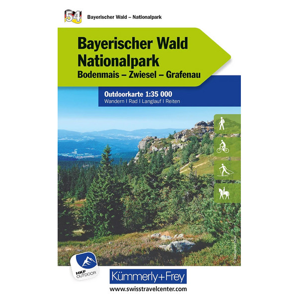  BAYERISCHER WALD NATIONALPARK NR. 54 OUTDOORKARTE - Wanderkarte