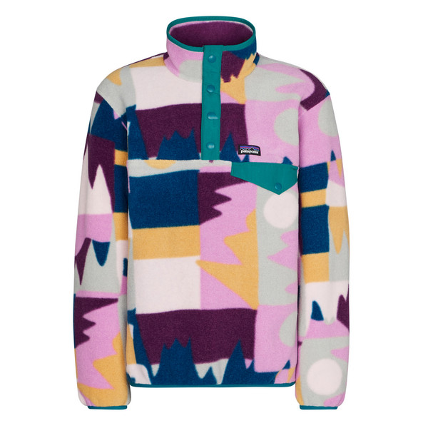 Patagonia K' S LW SYNCH SNAP-T P/O Kinder Fleecepullover FRONTERA: MARBLE PINK