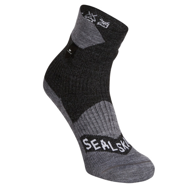 Sealskinz BIRCHAM Unisex Wasserdichte Socken BLACK/GREY MARL