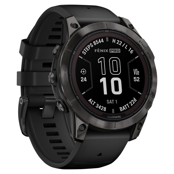 Garmin FENIX 7 PRO Smartwatch SCHWARZ/CARBONGRAU TITAN DLC
