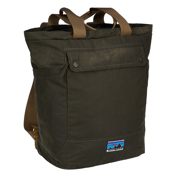 Patagonia WAXED CANVAS TOTE PACK Umhängetasche BASIN GREEN