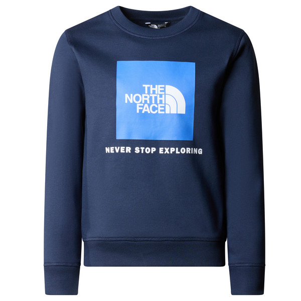 The North Face TEEN REDBOX CREW Kinder Sweatshirt SUMMIT NAVY/SOLAR BLUE