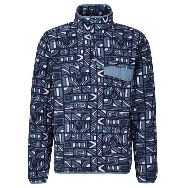 Patagonia M' S LW SYNCH SNAP-T P/O Herren Fleecepullover NEW VISIONS: NEW NAVY