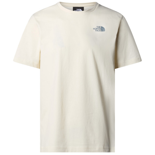 The North Face M S/S REDBOX TEE Herren T-Shirt WHITE DUNE/BLUE DUSK LO
