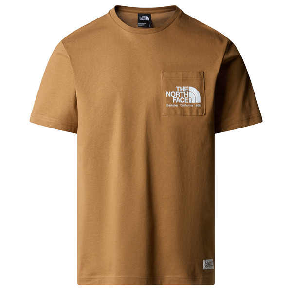 The North Face M BERKELEY CALIFORNIA POCKET S/S TEE Herren T-Shirt UTILITY BROWN