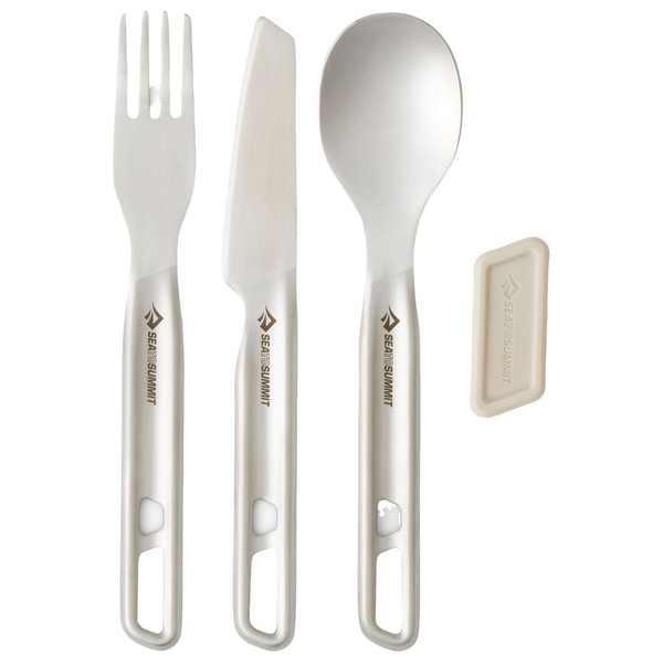 Sea to Summit DETOUR STAINLESS STEEL CUTLERY SET Campingbesteck STAINLESS STEEL GREY