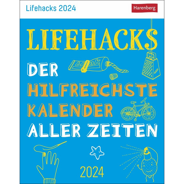 LIFEHACKS TAGESABREIßKALENDER 2024 Kalender Harenberg