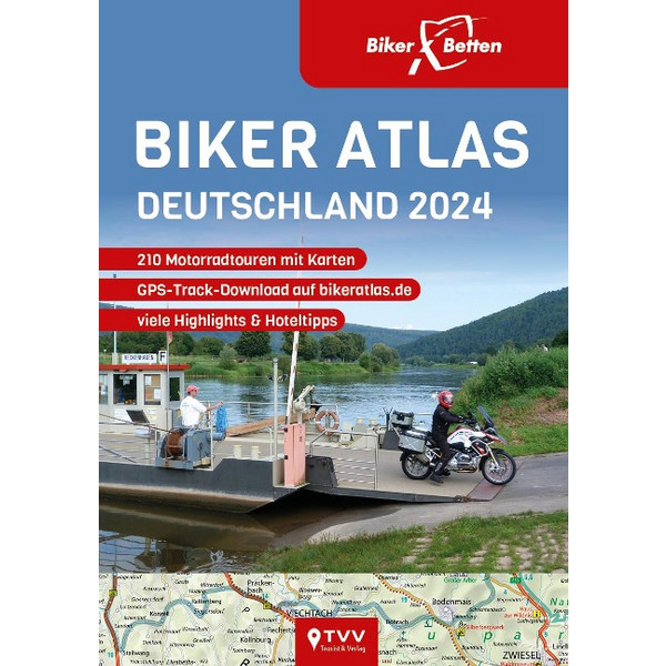BIKER ATLAS DEUTSCHLAND 2024 Reiseführer TOURISTIK-VERLAG VELLMAR