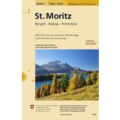  Swisstopo 1 : 33 333 St. Moritz  - Wanderkarte