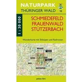  Naturpark Thüringer Wald 10. Schmiedefeld, Frauenwald, Stützerbach 1 : 30 000 Wanderkarte  - Wanderkarte