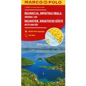 MARCO POLO Karte HR Dalmatien, Kroatische Küste 1: 200 000  - Straßenkarte