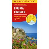  MARCO POLO Karte Ligurien 1:200 000  - Straßenkarte