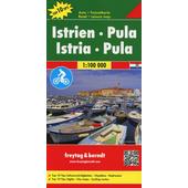  Istrien - Pula, Autokarte 1:100.000, Top 10 Tips  - Straßenkarte