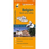  Michelin Belgien Nord und Mitte. 1:200.000  - Straßenkarte