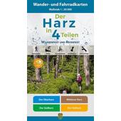  Der Harz in 4 Teilen. Wander- und Fahrradkartenset 1 : 30 000  - Fahrradkarte