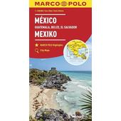 MARCO POLO Kontinentalkarte Mexiko, Guatemala, Belize, El Salvador 1: 2 500 000  - Straßenkarte