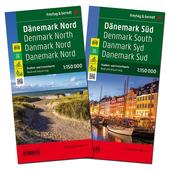  Dänemark Nord und Süd, Autokarten 1:150.000  - Straßenkarte