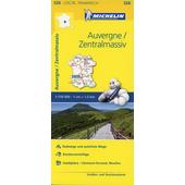  Michelin Auvergne - Zentralmassiv  - Straßenkarte