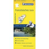  Michelin Französisches Jura  - Straßenkarte