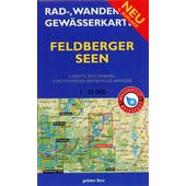  Feldberger Seen 1 : 35 000 Rad-, Wander- und Gewässerkarte  - Fahrradkarte