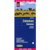 Reise Know-How Landkarte Simbabwe  1 : 800.000  - Straßenkarte