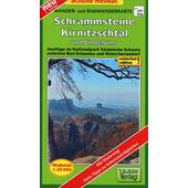  Wander- und Radwanderkarte Schrammsteine, Kirnitzschtal und Umgebung 1 : 20 000  - Wanderkarte