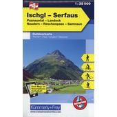  KuF Österreich Outdoorkarte 04 Ischgl - Serfaus 1 : 35 000  - Wanderkarte