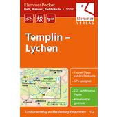  TEMPLIN - LYCHEN RAD-, WANDER- UND PADDELKARTE  - Karte