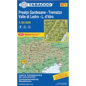  Tabacco Wandern 1 : 25 000 Prealpi Gardesane -Tremalzo Valle di Ledro-L.d'Idro  - Wanderkarte
