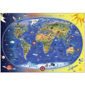  Kinderweltkarte Lernposter  - Weltkarte