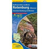  ADFC-Regionalkarte Radlerparadies Landkreis Rotenburg (Wümme) 1 : 75 000  - Fahrradkarte
