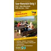  Wanderkarte Saar-Hunsrück-Steig 1, Perl - Idar-Oberstein, Kell am See - Trier 1:25 000  - Wanderkarte